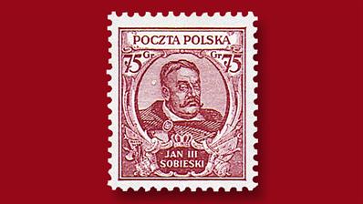 poland-sobieski-75-groszy-stamp