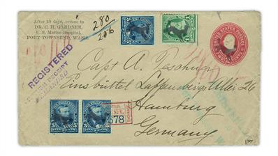 port-townsend-washington-kicking-mule-fancy-cancel-registered-cover