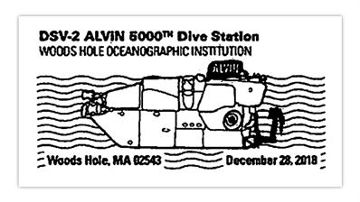 Postmark for the Alvin submersible research vessel