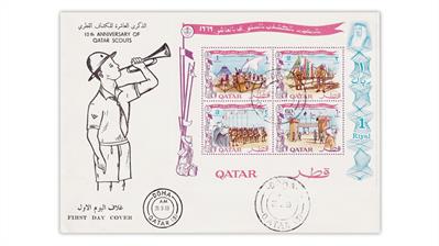 qatar-boy-scout-jamboree-souvenir-sheet-first-day-cover