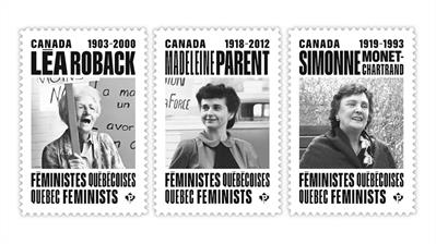 quebec-feminists-stamps-lea-roback-madeleine-parent-simonne-monet-chartrand