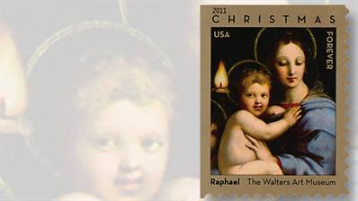 raphael-christmas-madonna-child-stamp