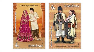 romania-india-2024-joint-issue-folk-costume-stamps