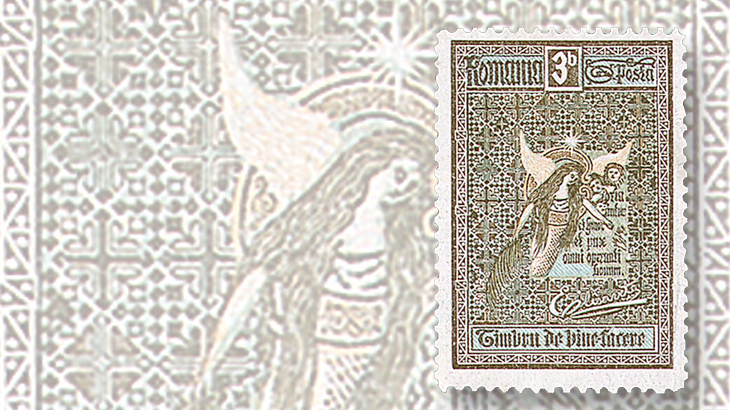 romania-queen-elizabeth-angel-semipostal-1906