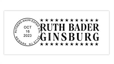 ruth-bader-ginsburg-newark-new-jersey-postmark