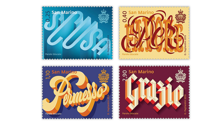 san-marino-polite-words-stamps