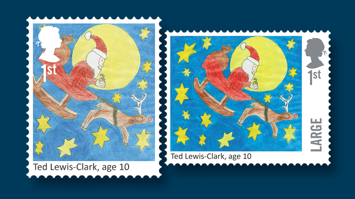 santa-claus-great-britain-first-class-stamps