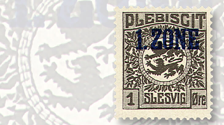 schleswig-plebiscite-stamp-1-zone-overprint