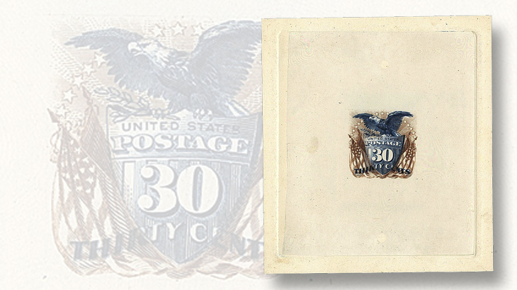 siegel-us-1869-30c-large-die-trial-color-proof