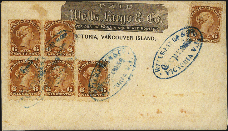 six-cent-yellow-brown-large-queen-stamps-franked-cover