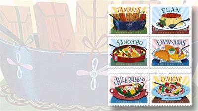 six-delicioso-stamps-depict-food-dishes