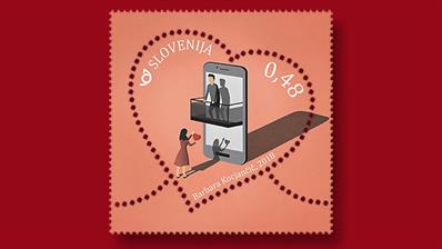 slovenia-heart-shaped-forty-eight-cent-stamp