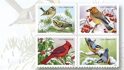 songbirds-in-snow-stamps