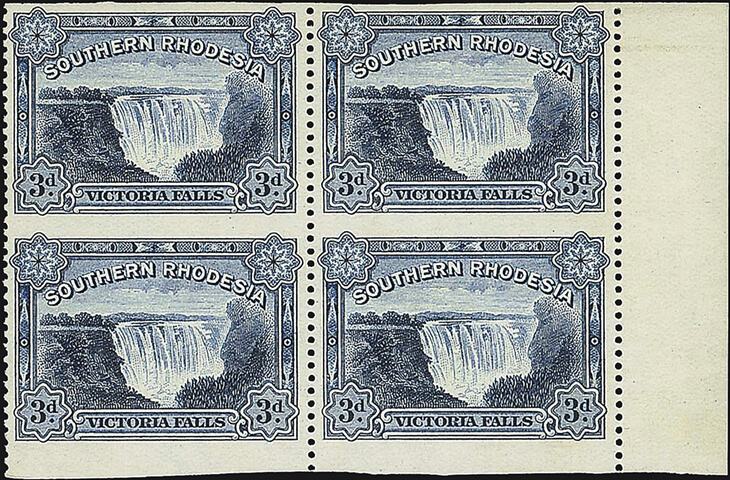 southern-rhodesia-three-penny-victoria-falls-stamp