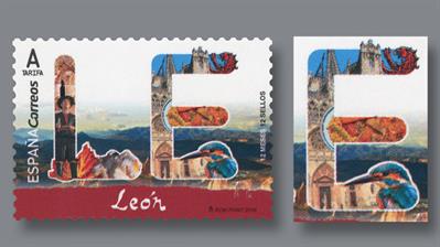 spain-cathedral-de-leon-stamp