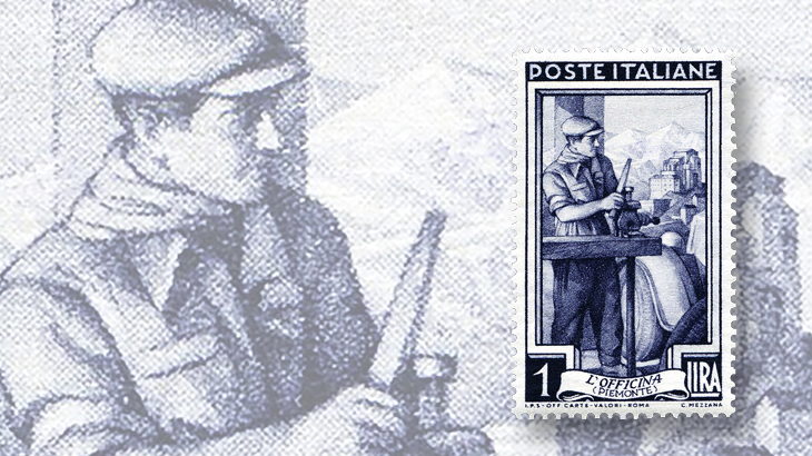 spotlight-on-philately-italy-at-work-series-1-lira-stamp