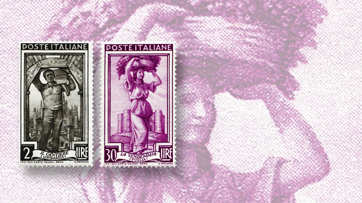 spotlight-on-philately-italy-at-work-series-fred-baumann-favorites