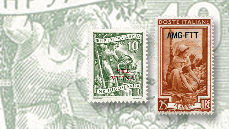 spotlight-on-philately-italy-at-work-series-overprints-yugoslavia-amg-trieste-zone