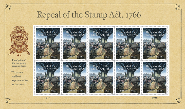 stamp-act-repeal-pane-of-10