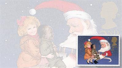 stamp-collecting-basics-christmas-1997-great-britain-santa-claus-moon