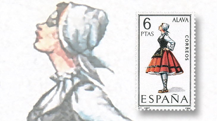 stamp-collecting-basics-spain-1967-costumes-alava-province