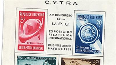 Stamp Market Tips Argentina Cytra sheet