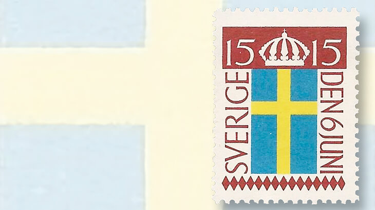 swedish-flag-day-stamp