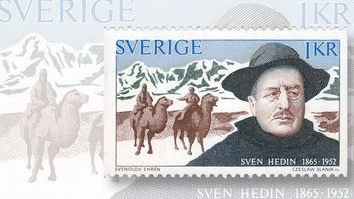 swedish-sven-hedin-stamp