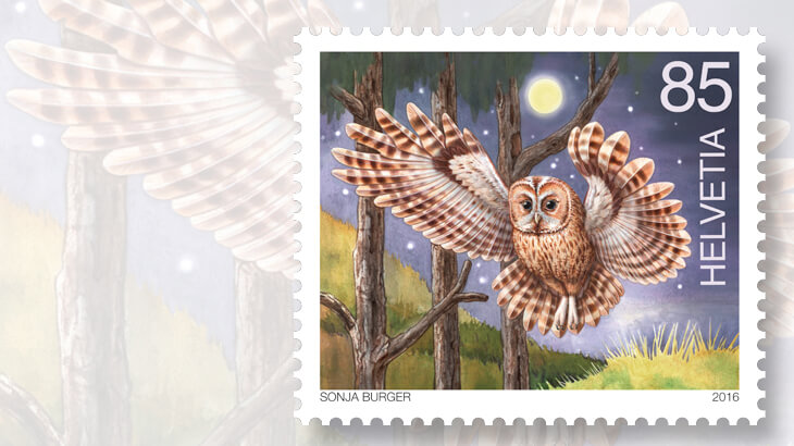 switzerland-nocturnal-animals-owl-stamp