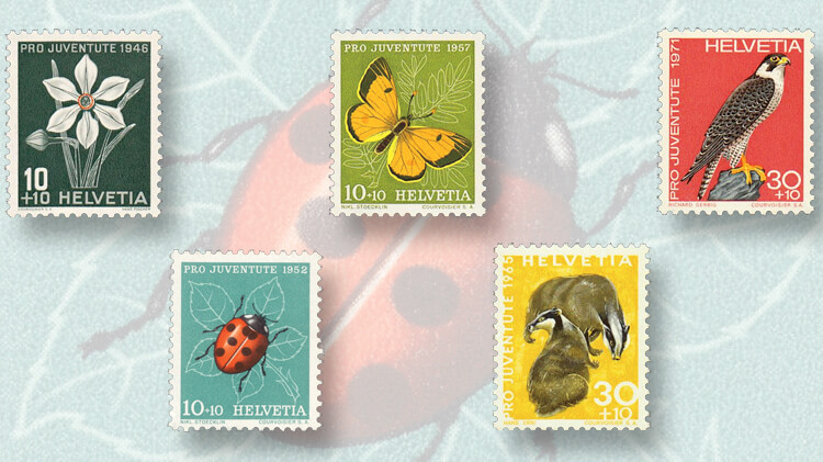 switzerland-pro-juventute-stamp-issues