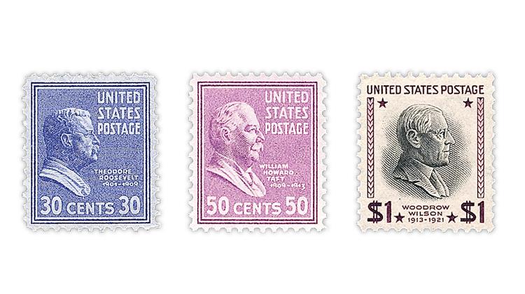 taft-wilson-roosevelt-presidential-series-prexies-stamps