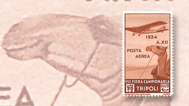 topics-on-stamps-camels-libya-airmail