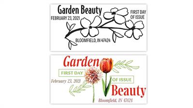 town-names-garden-beauty-stamps-first-day-cancels