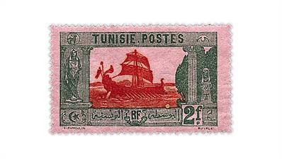 tunisia-carthaginian-galley-stamp