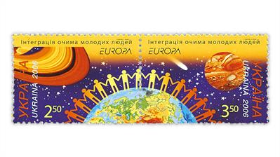 ukraine-2006-europa-integration-young-people-stamps