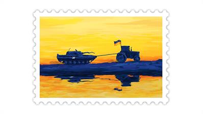 ukraine-2022-tractor-pulling-russian-tank-stamp-design-contest-winner