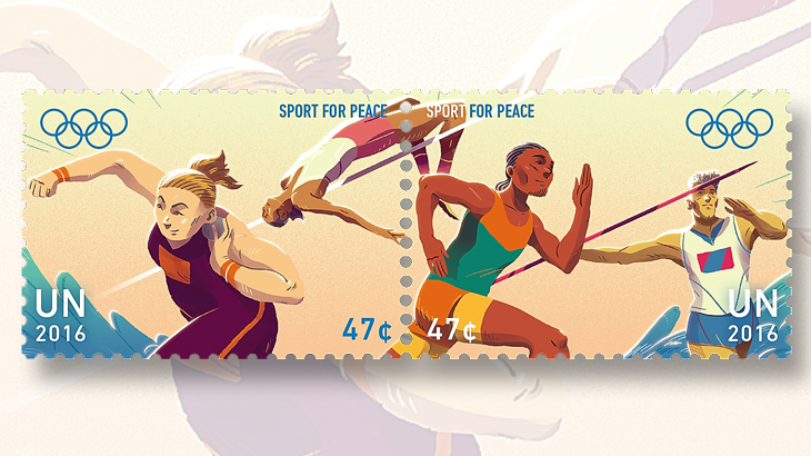 united-nations-sport-for-peace-stamps