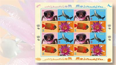 united-nations-three-pane-endangered-species-stamps