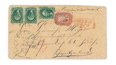 united-states-1859-cover-louisville-regensdorf-Switzerland