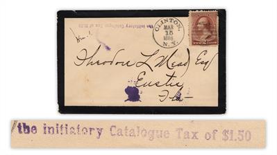 united-states-1886-cover-initiatory-catalogue-tax-handstamp