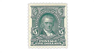 united-states-1903-dark-green-john-marshall-stamp