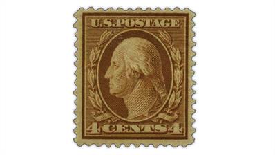 united-states-1909-george-washington-bluish-paper-stamp