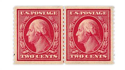 united-states-1910-carmine-george-washington-guide-line-pair-scott-388