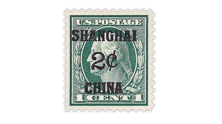 united-states-1919-george-washington-surcharged-overprinted-shanghai-china-stamp