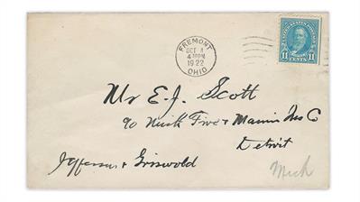 united-states-1922-fourth-bureau-issue-rutherford-hayes-first-day-cover