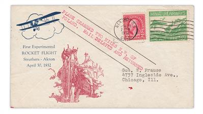 united-states-1932-rocket-mail-cover-miniature-airways-cinderella-stamp