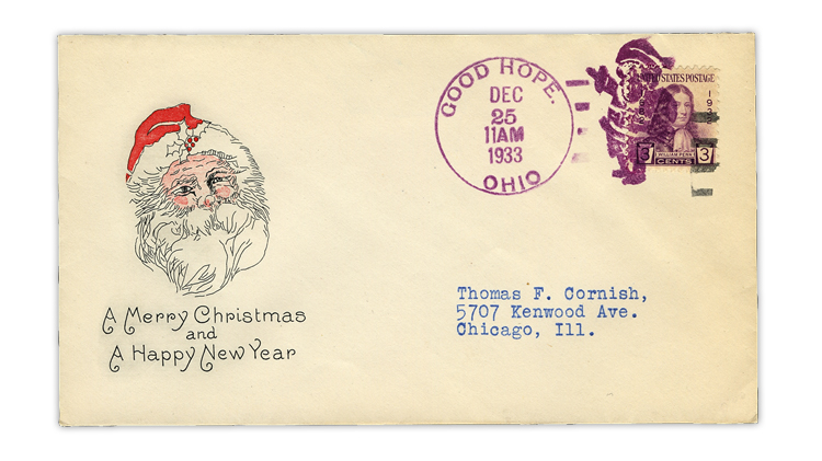 united-states-1933-christmas-santa-good-hope-ohio-fancy-cancel