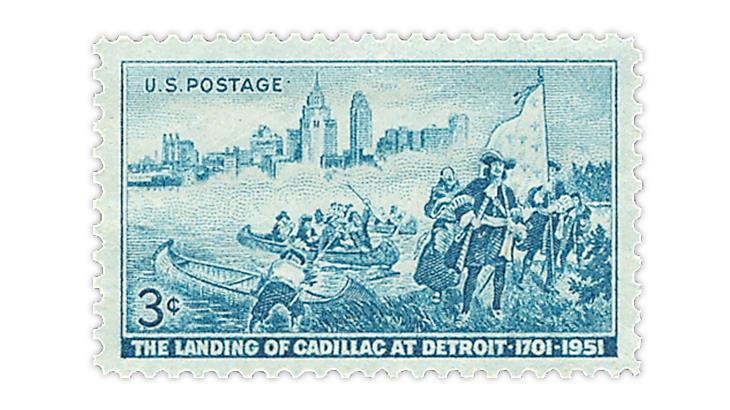 united-states-1951-detroit-250th-anniversary-stamp