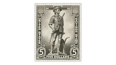 united-states-1956-minute-man-statue-savings-stamp