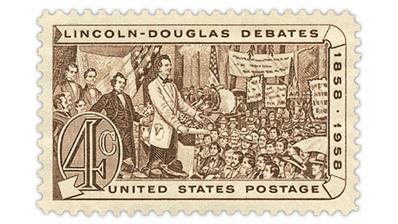 united-states-1958-lincoln-douglas-debates-stamp